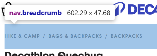 nav breadcrumb element 1