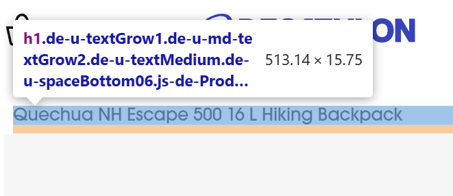 product name element 1