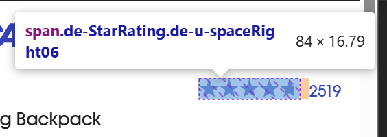 star rating element 1
