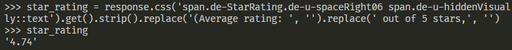 star rating response 2