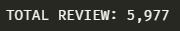 Total review output