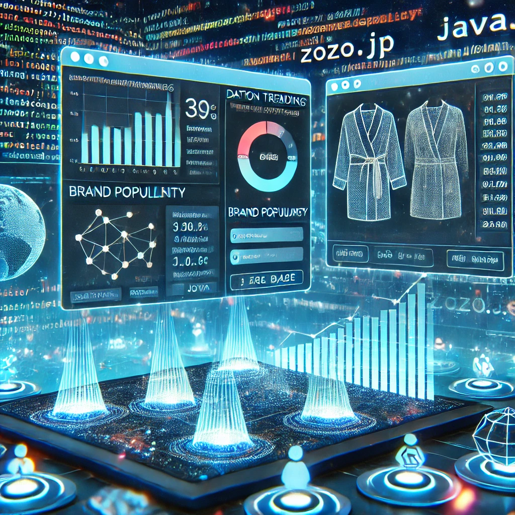 A digital illustration of data mining on ZOZO.jp using Java and Firebase