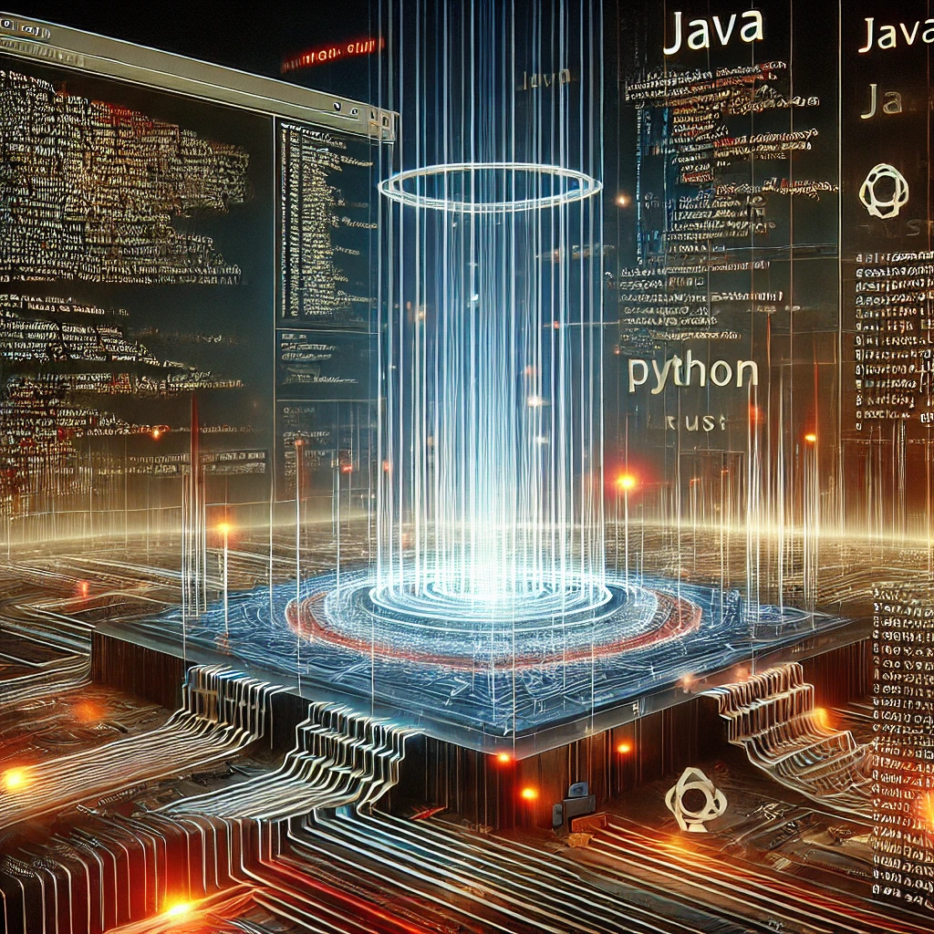 A futuristic digital illustration of data harvesting and web scraping, featuring a high-tech interface with glowing lines and code snippets.