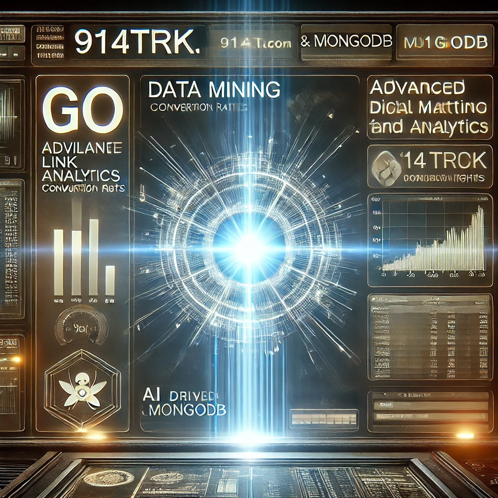 A high-tech dashboard showcasing data mining from 914Trk.com using Go and MongoDB
